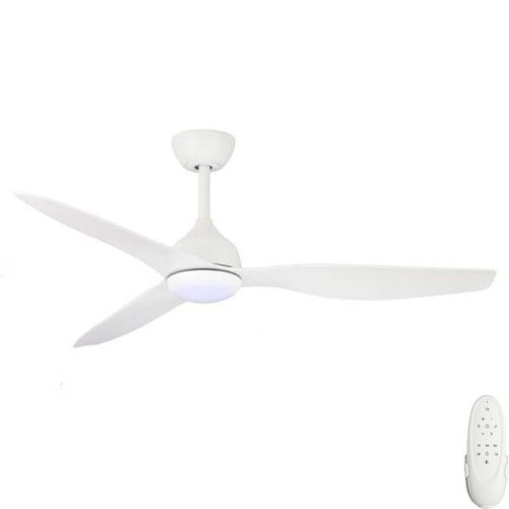 Fanco Eco Style DC Fan with LED Light – White